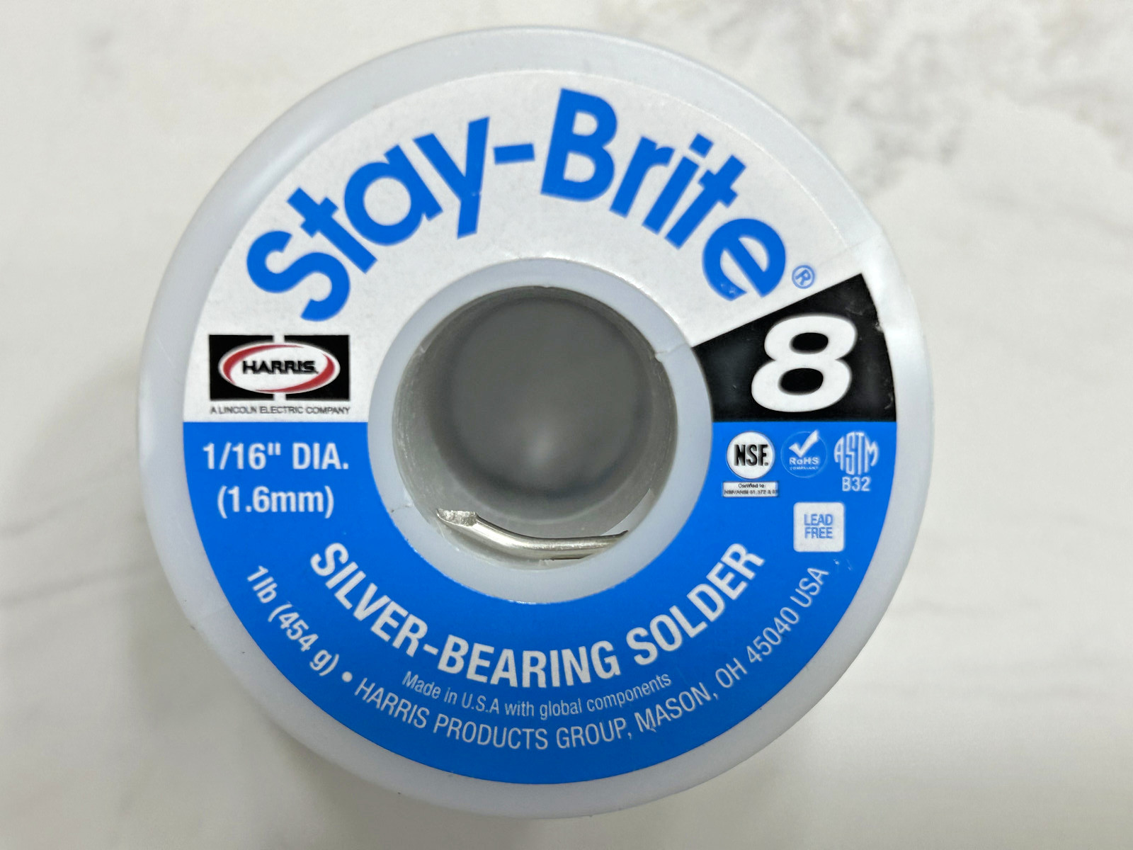 Stay-Brite#8 Silver Bearing Solder 1/16" Or 1/8" HVAC