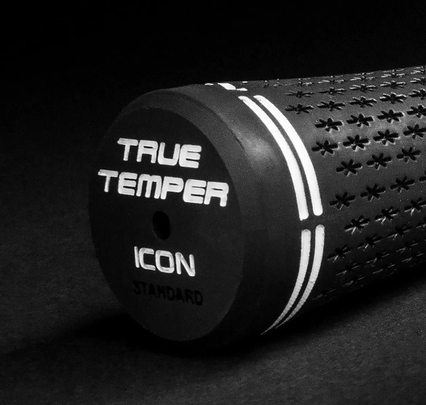 True Temper Icon Golf Grip - Standard-Size Black/White