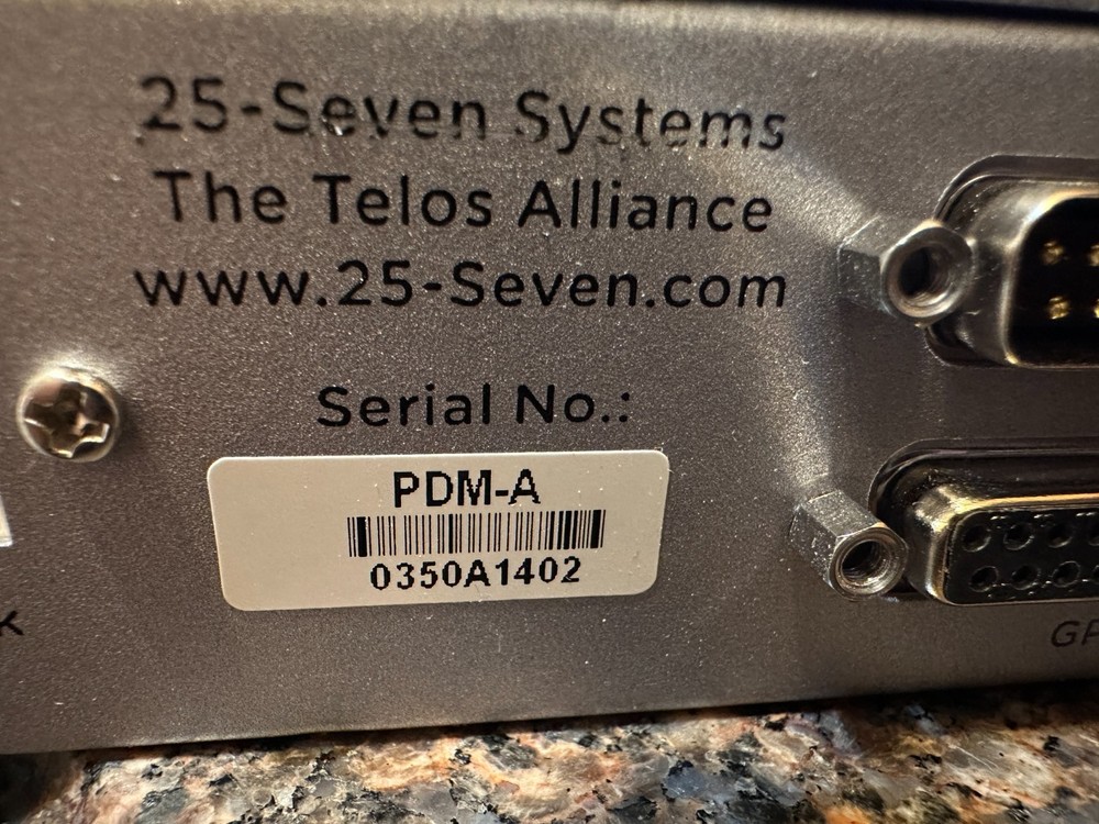 Telos 25 -Seven PDM-A Program Delay Manager