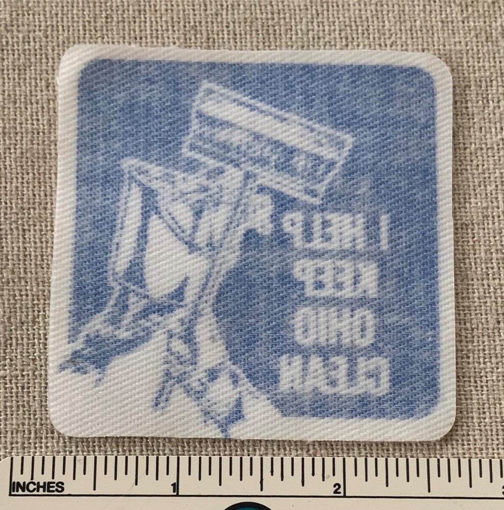 Vintage I HELP KEEP OHIO CLEAN Uniform Badge PATCH Iron On?