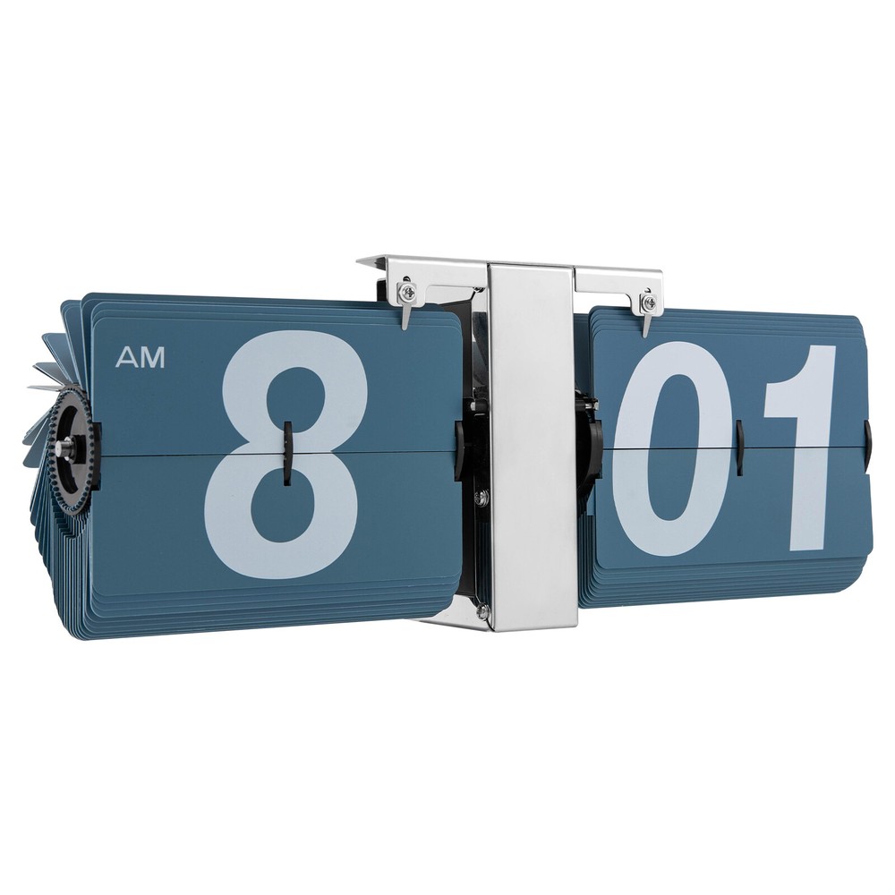 Retro Style Wall & Tabletop Flip Clock - Classic Mechanical - Digital Display