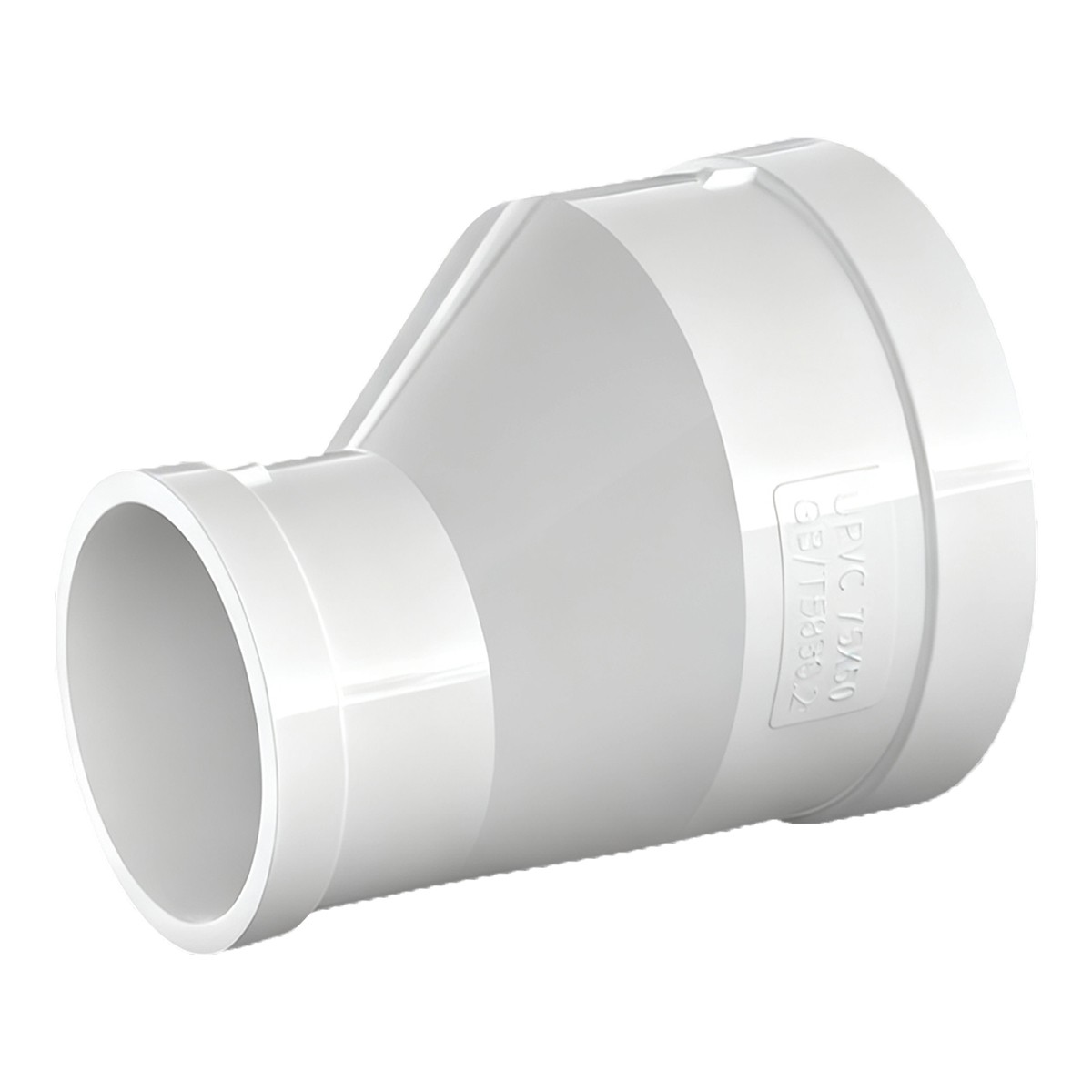 PVC Eccentric Reducer Connectors Adapter Metric Plumbing Fittings For Water Pipe