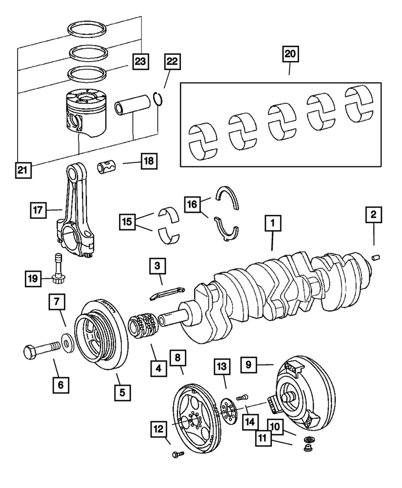Genuine Mopar Screw Mounting 5103968AA