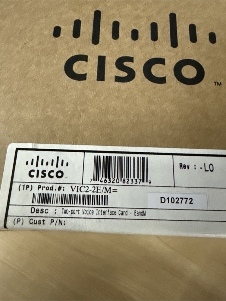 Cisco VIC2-2E/M 2-Port Voice Interface Card
