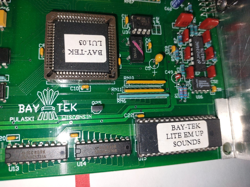 baytek lite em up arcade redemption main pcb #6860