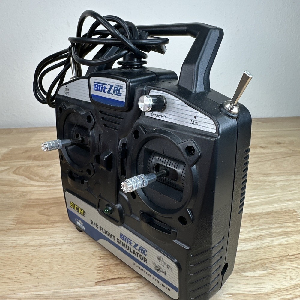 Blitz RC R/C Flight Simulator USB No Battery Required Tested Working