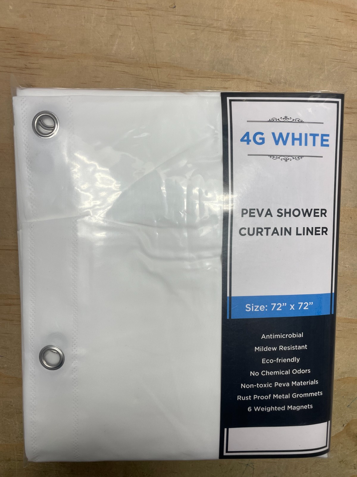 Bulk Lot of 12 Premium PEVA Waterproof Shower Curtain Liner with Metal Grommets