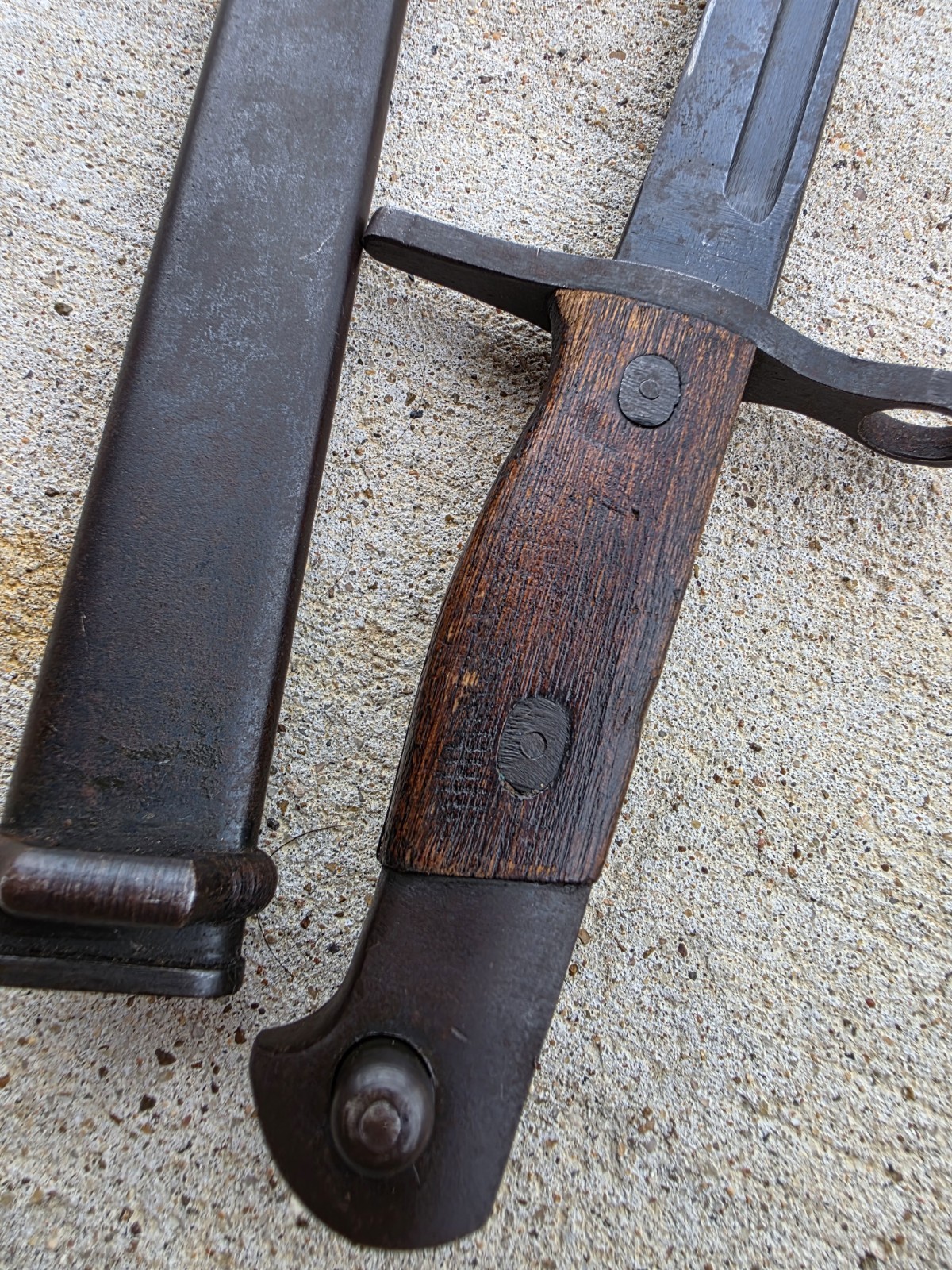 WWII Japanese Type 30 Rifle Bayonet TALW Toyada Loom Works & Scabbard