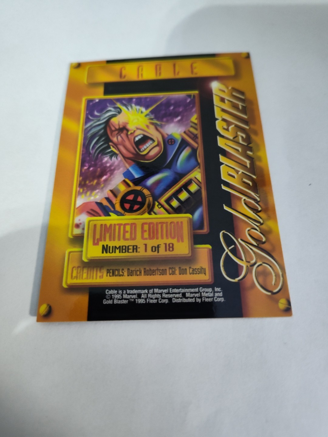 1995 fleer marvel metal gold blaster limited edition you pick fill your set
