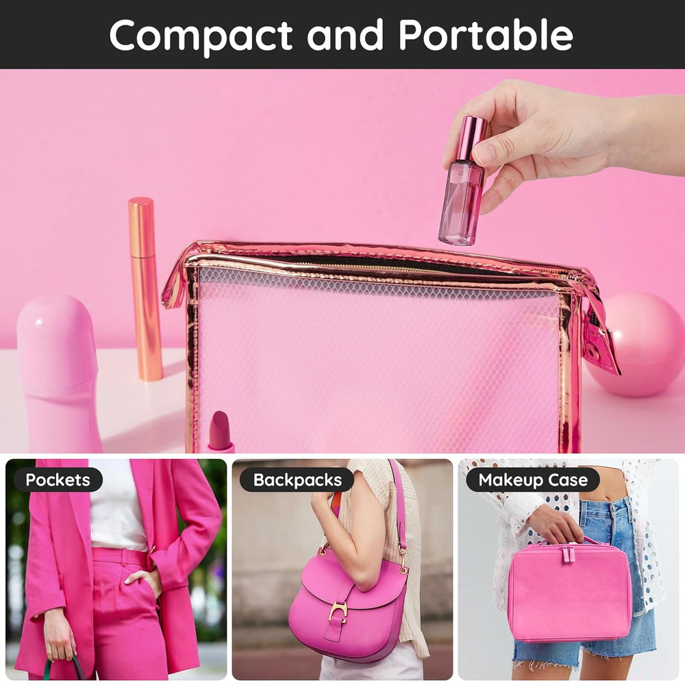 5Pcs Travel Refillable Atomizer, 10ML Empty Sprayer for Perfume, Mini Portable G