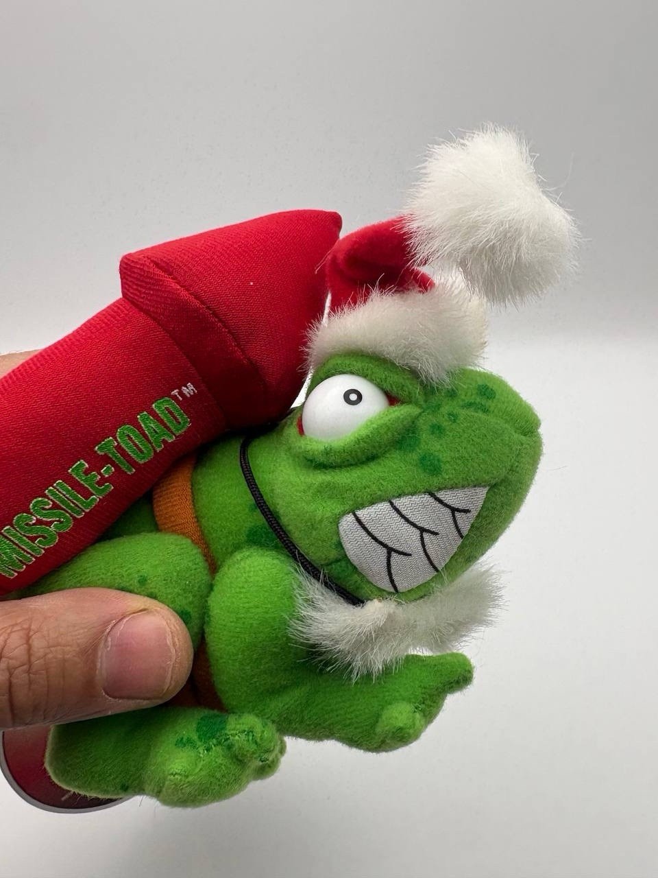 Meanies Shocking Stuffers Plush Missle Toad 1999 Plush VINTAGE RARE NEW