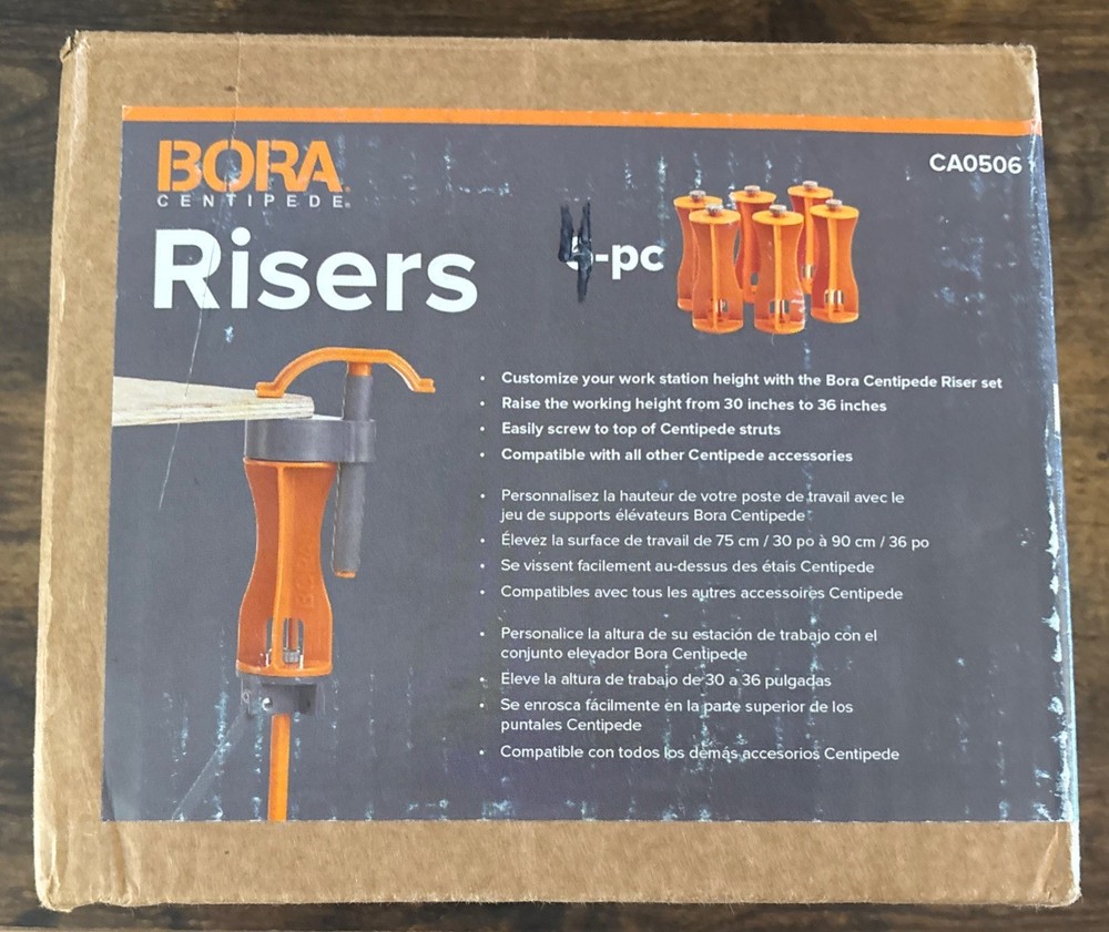Bora Centipede Workstation Riser Set 4PC CA0506 for BORA Centipede Work Stands