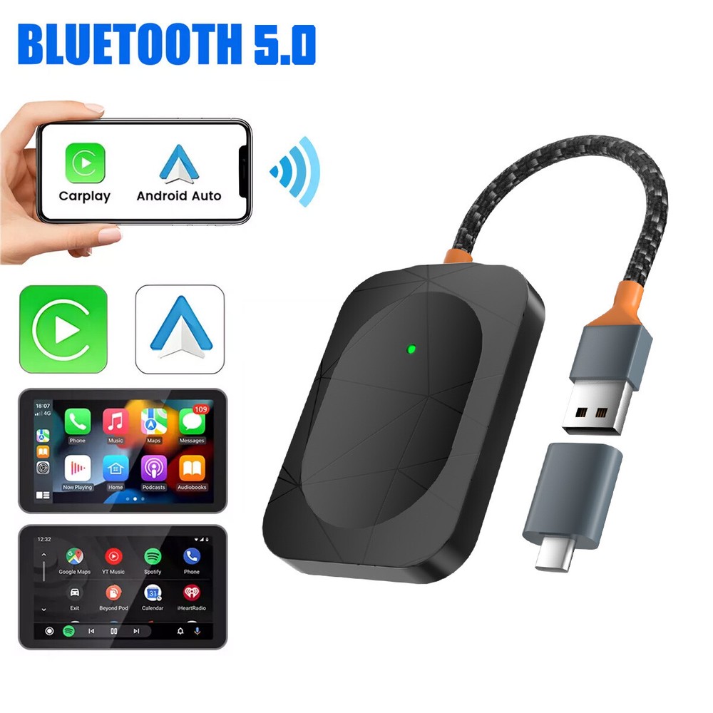 2026 USB Wireless CarPlay Adapter For iPhone Apple Wireless Dongle Plug ＆ Play