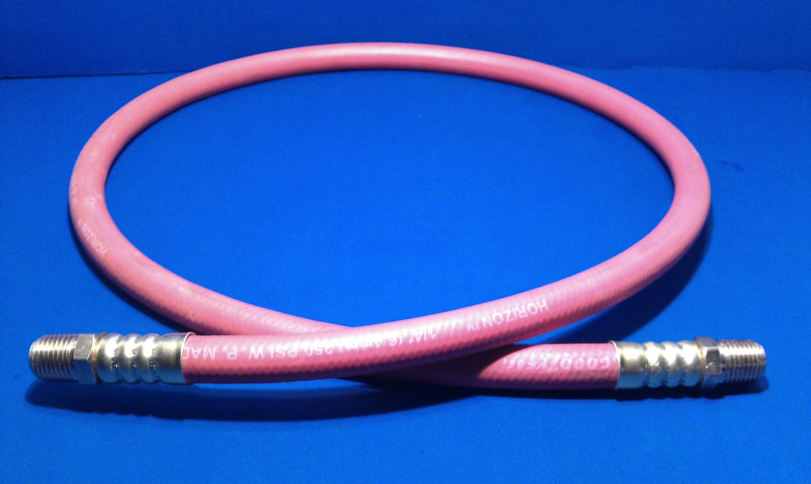USA Made Continental Rubber 1/4 Inch 6 Foot Pigtail Air Hose Whip Oil Resistant
