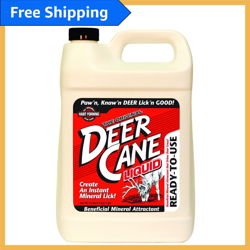 Liquid Deer Cane Attractant, 1-Gallon - Continuous Deer Nutrient & Attraction