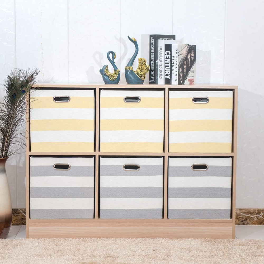 3X Thicker Storage Bins Storage Cubes 13×13 Fabric Storage Boxes Foldable
