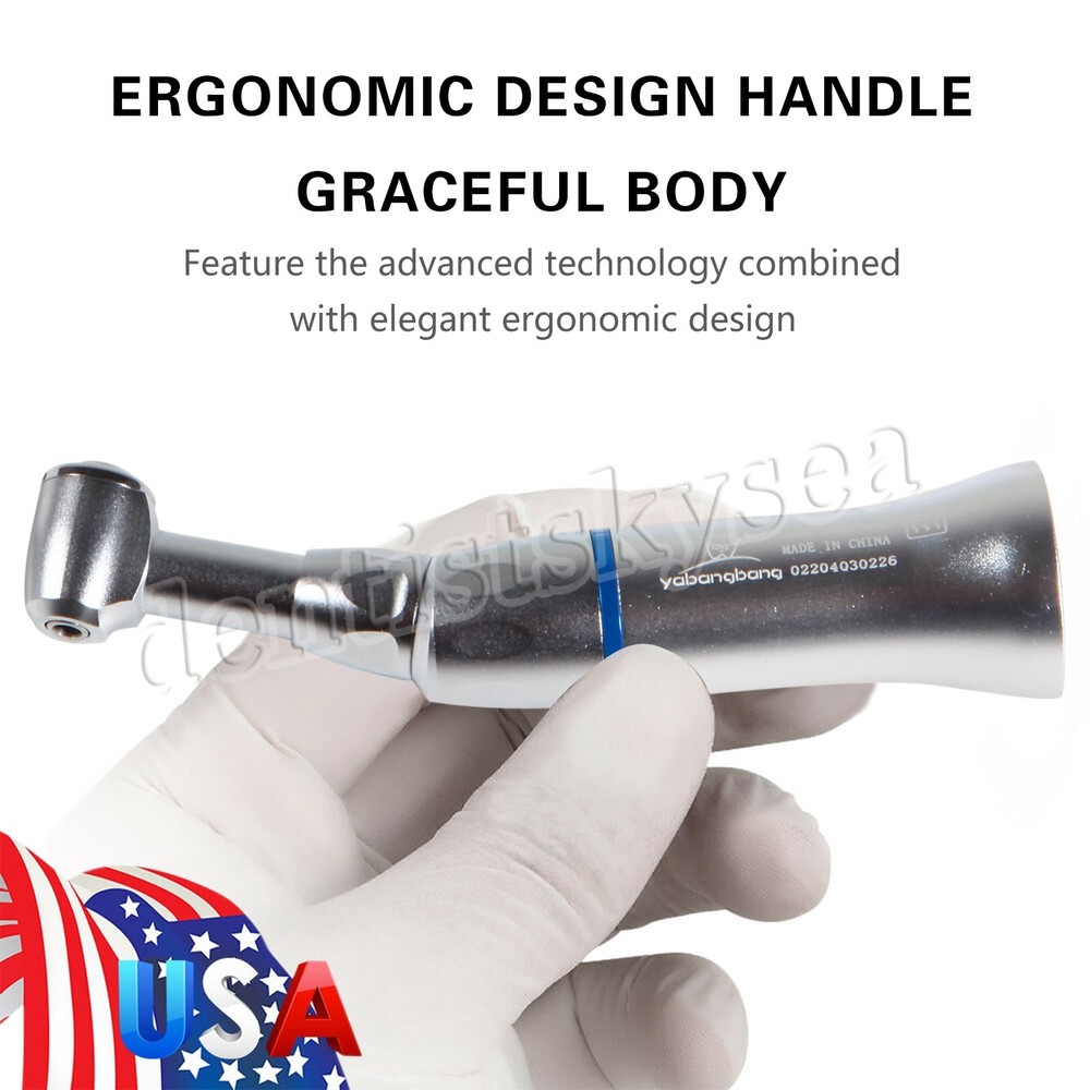 Dental Slow Low Speed Handpiece Contra Angle Push Button E-type NEW US