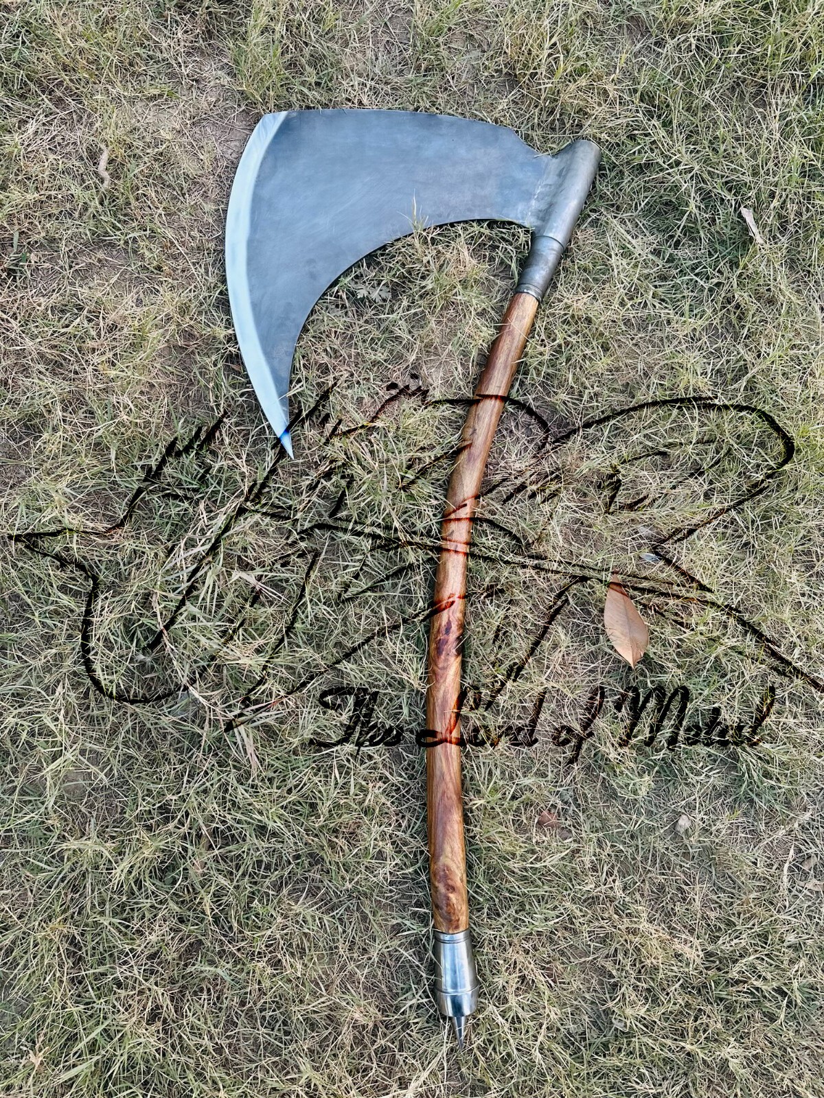 Death Dealer Axe CUSTOM Hand Forged With Leather Sheath