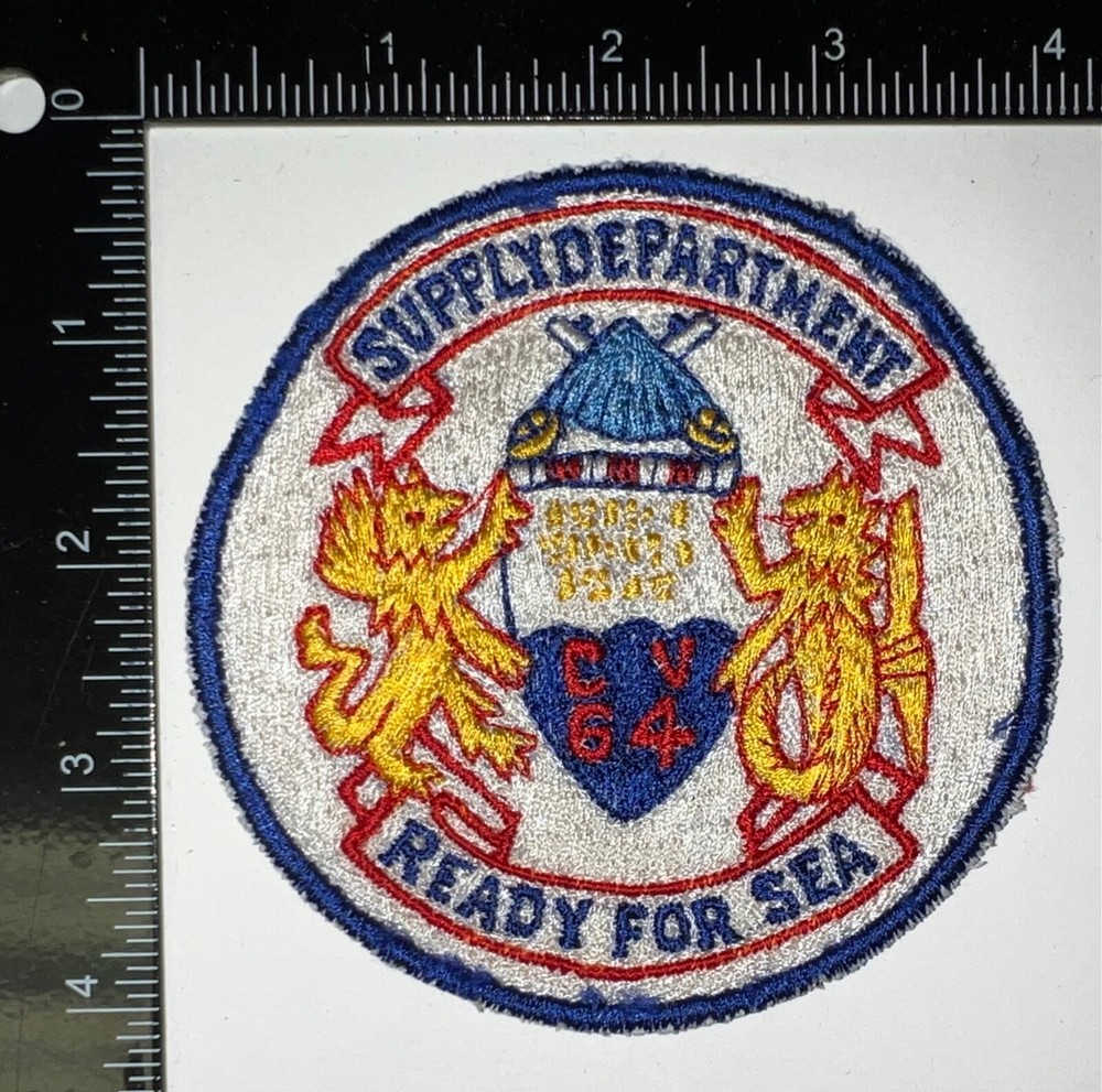 Cold War USN USS Constellation CV-64 Supply Dept Patch