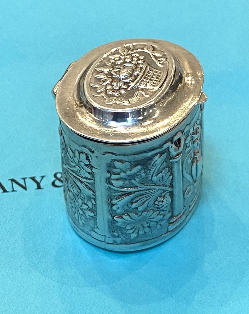 Tiffany&co Sterling Silver Pillbox