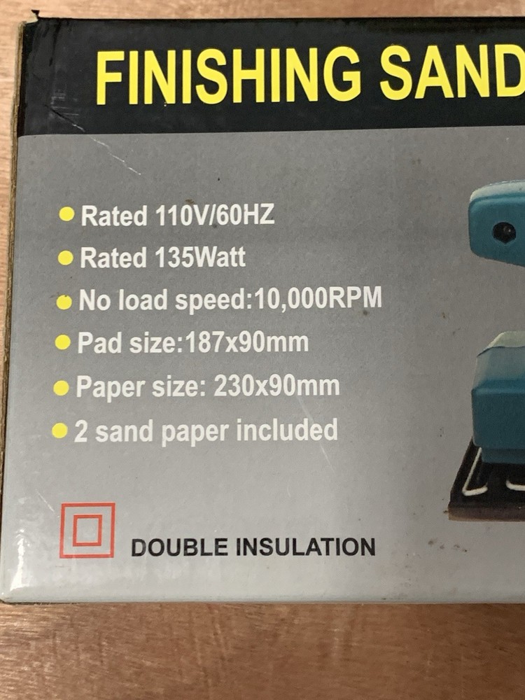 Finishing Sander 01518 Double Insulation