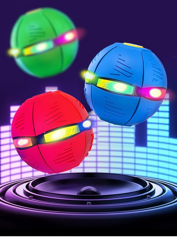 Magic Bouncing Ball, Freely Switchable Magic Meta Ball Toy with Lights