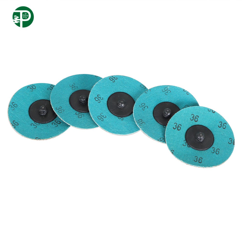 25Pack 3 inch 36 Grit Aluminum Oxide Roll Lock Die Grinder Sanding Grinding Disc