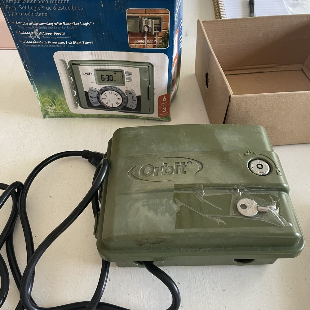 Orbit 57896 Simple Programming 06-Station Easy-Set Logic Indoor/Outdoor Sprinkle