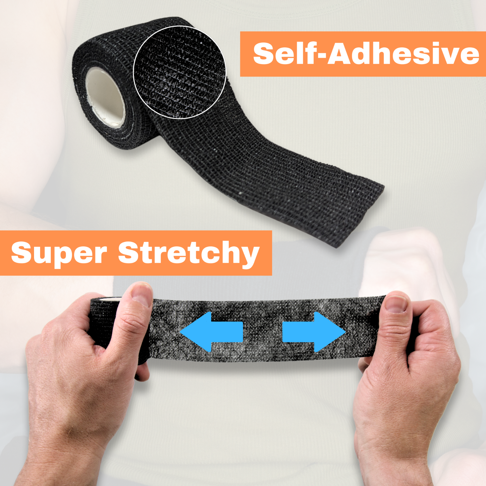 Coban Bandage Wrap 2" x 5 Yard Elastic Self Adhesive Medical Athletic Vet Tape