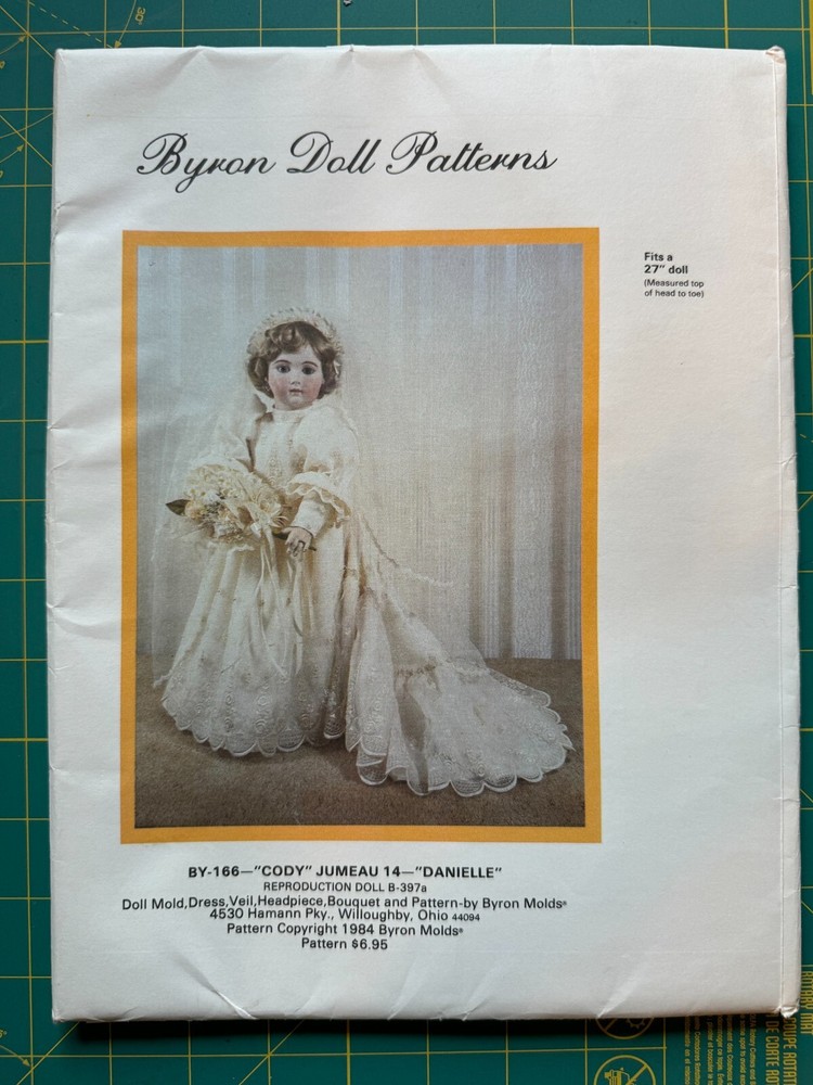 Byron Doll Patterns #BY-166 "Danielle" - New Old Stock/Uncut