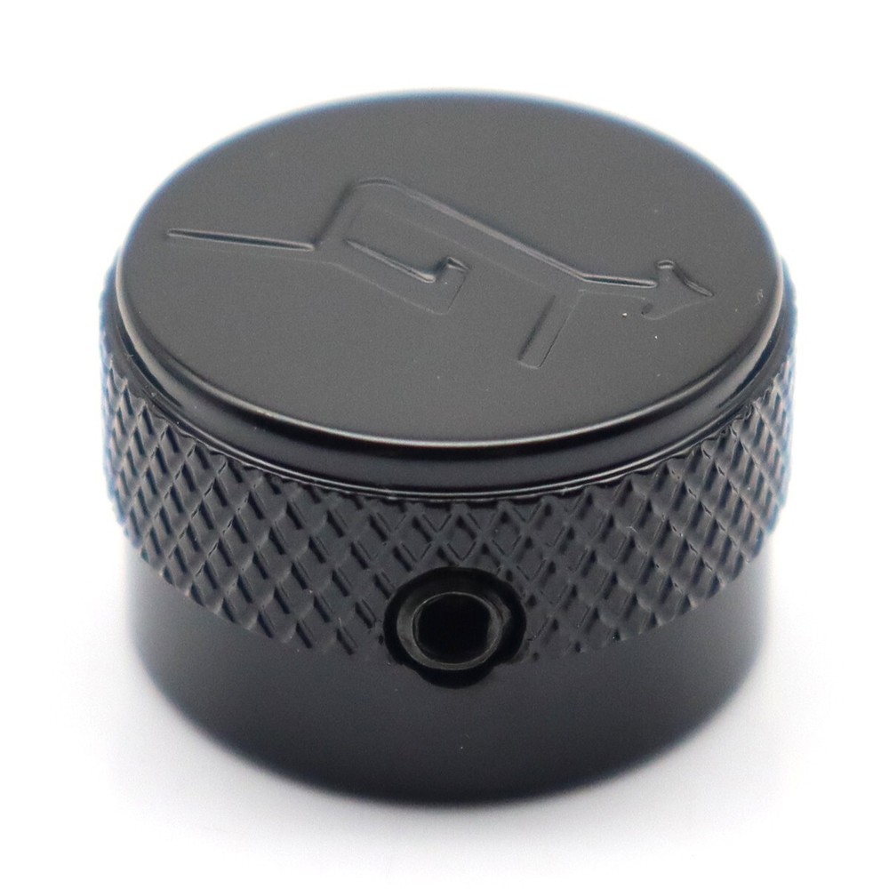 4x Metal Guitar Knobs "G" Arrow Logo Knobs Volume Amplifier Audio Control Black