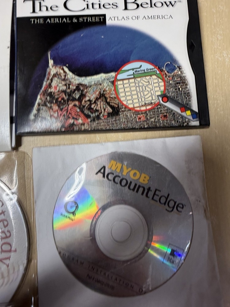Vintage Mac Business related software CD Disc Lot, Demos & programs