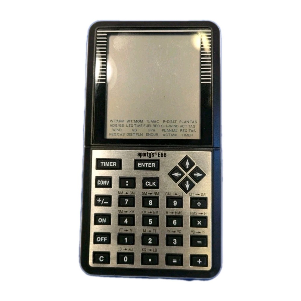 Sporty’s E6B Electronic Flight Computer - PreOwned Good Condition