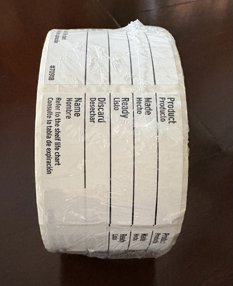 Ecolab 2000 Ecolab Durable Daydots Flex Product 2”x2” Labels