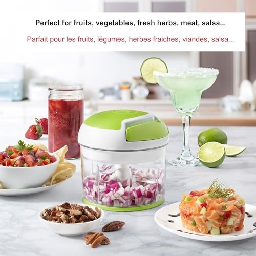 Starfrit Pull Chopper - Manual Food Processor, 3-Blade System
