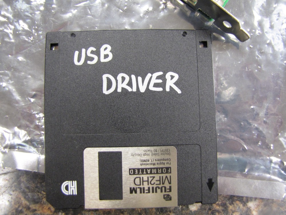 VINTAGE QUADRABUS 1-70000-1 USB Card w/ Driver Disk 3.5" Lucent Comcode -MR17