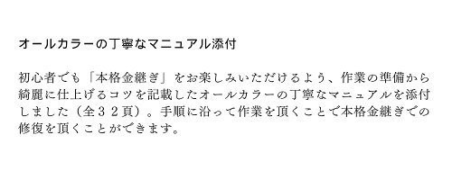 KINTSUGI Kit Repair Beginner Full Set Tableware Lacquer using natural material