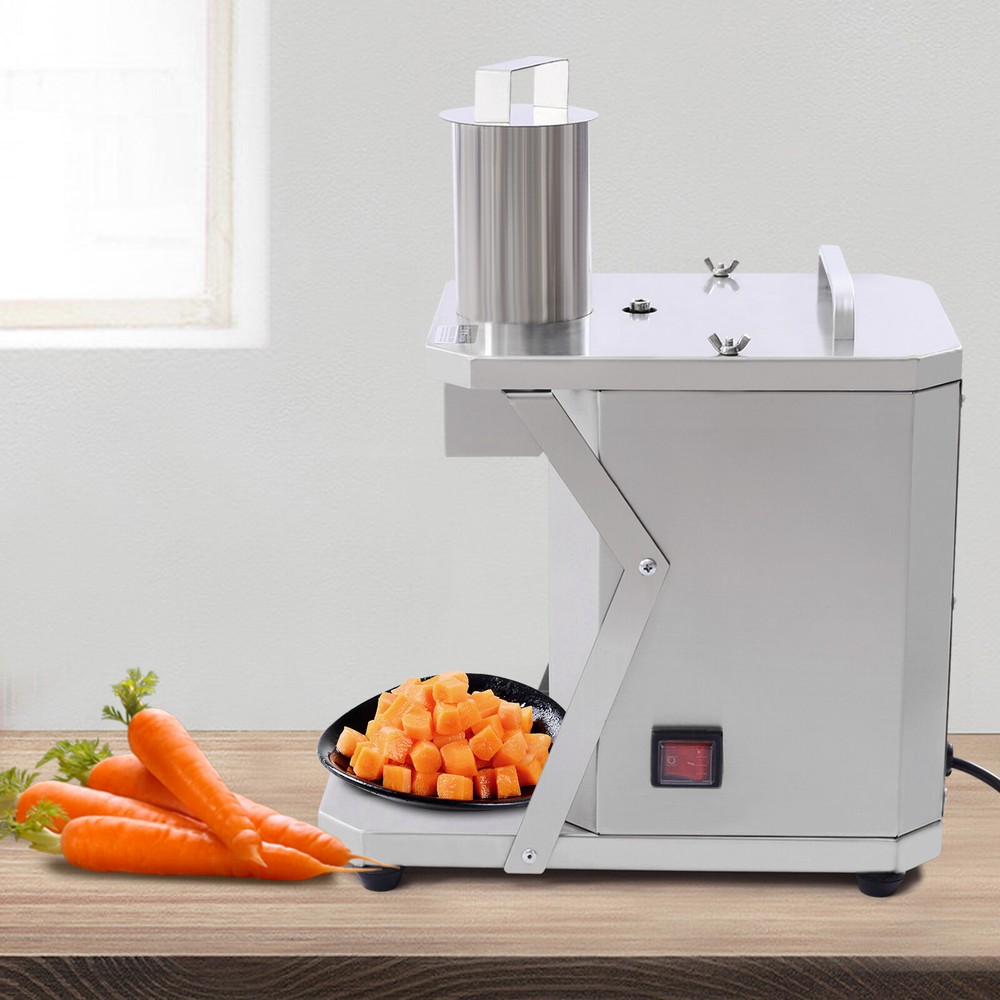 Commercial Electric Vegetable Dicer with Three Blade Sizes for Efficiency