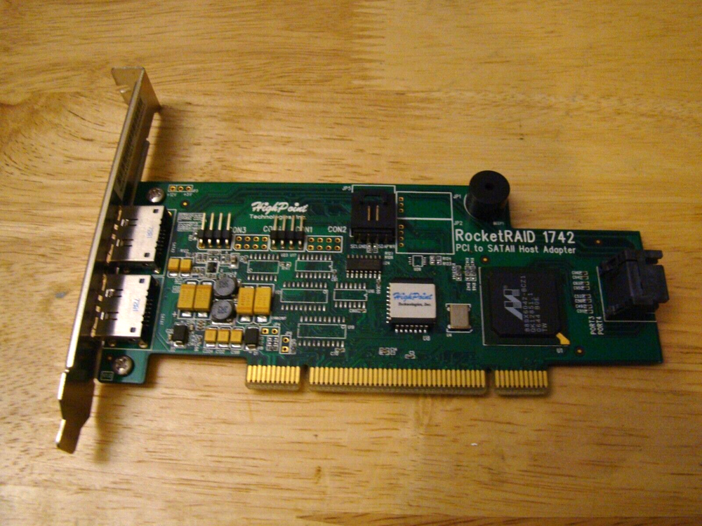 HighPoint RocketRAID 1742 4 Channel PCI SATA 3Gbps RAID Controller/WITH CABLES-2