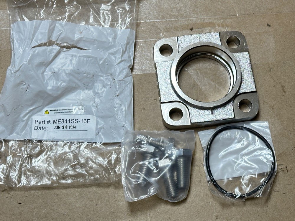 Marshall Socket Weld 2" Type A Excela Adapter Flange Stainless w/ 4 Bolt & ORing