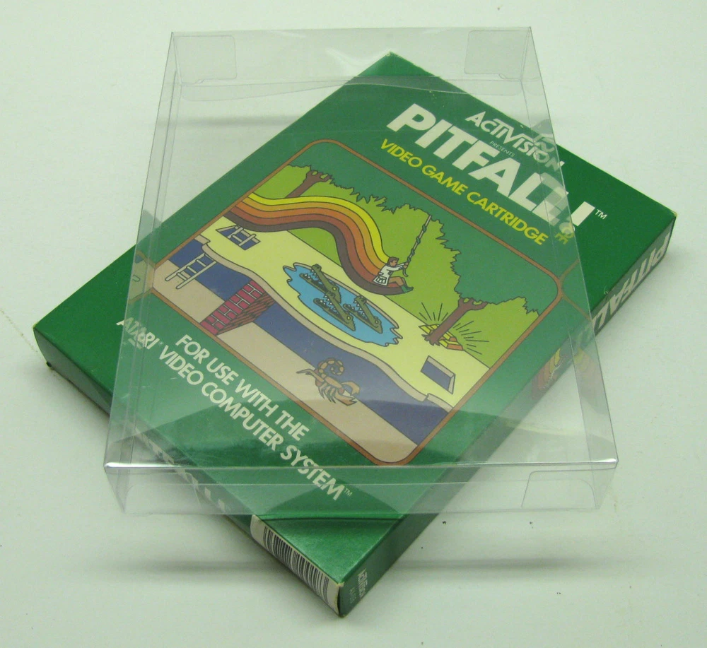 10x Clear Plastic Protective Box Protector Sleeve For Atari 2600/5200 Game Boxes