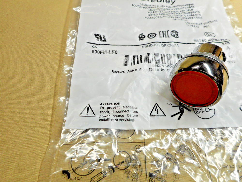 Allen Bradley 800FM-LF0 push button operator (NIB)