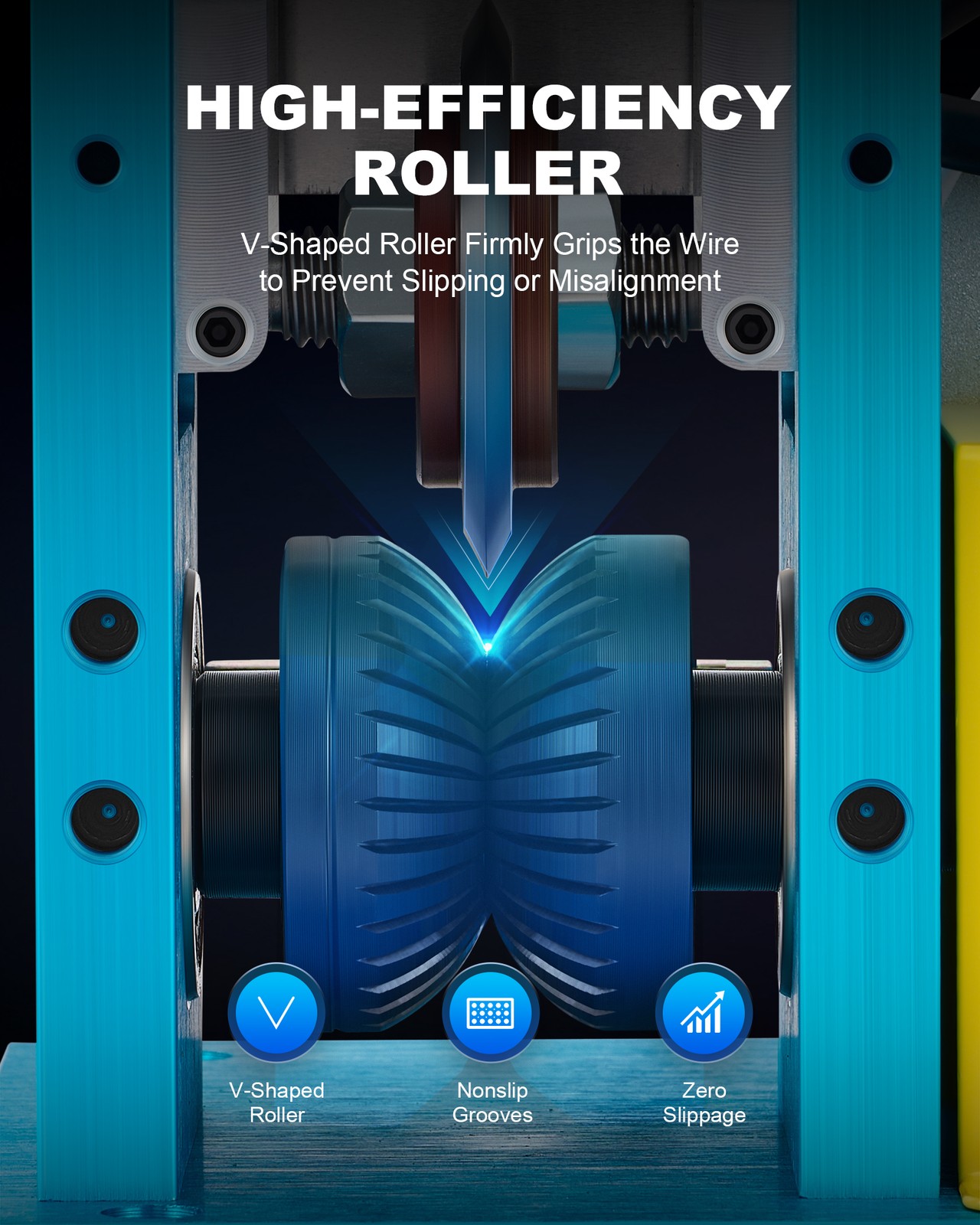 CREWORKS Wire Stripping Machine 0.04–1.18 in Electric Copper Wiring Stripper