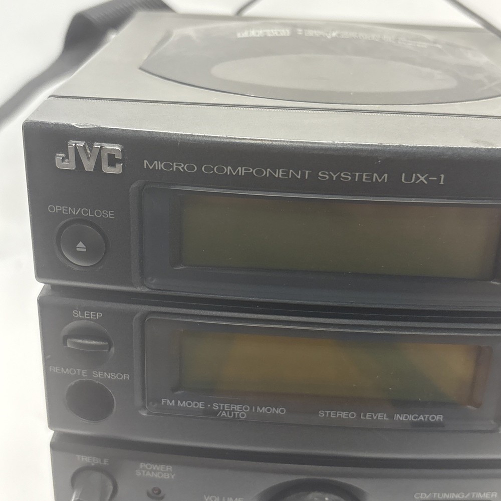 JVC UX-RL1 UX-RA1 MICRO COMPONENT SYSTEM CD PLAYER AM/FM STEREO ONLY UNTESTED