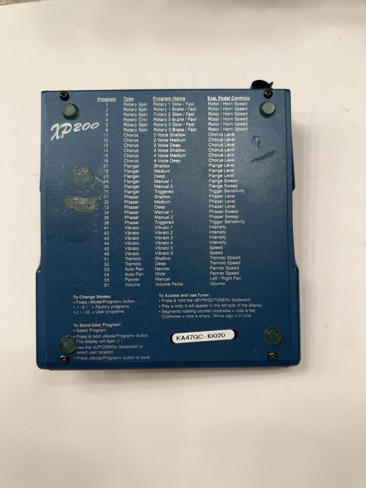 Digitech XP200 Modulator Modulation Vintage Guitar Effect Processor Pedal + PSU