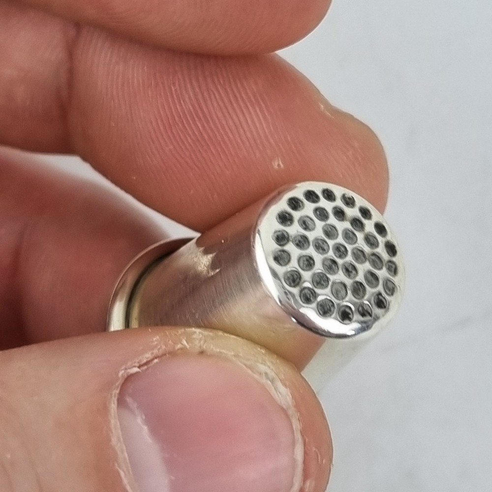Solid Silver Thimble Inscribed "Margaret Vera" Birmingham 1987 Wilkinson