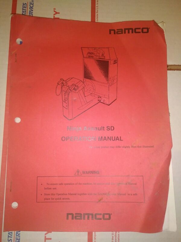 ninja assault arcade deluxe cabinet manual