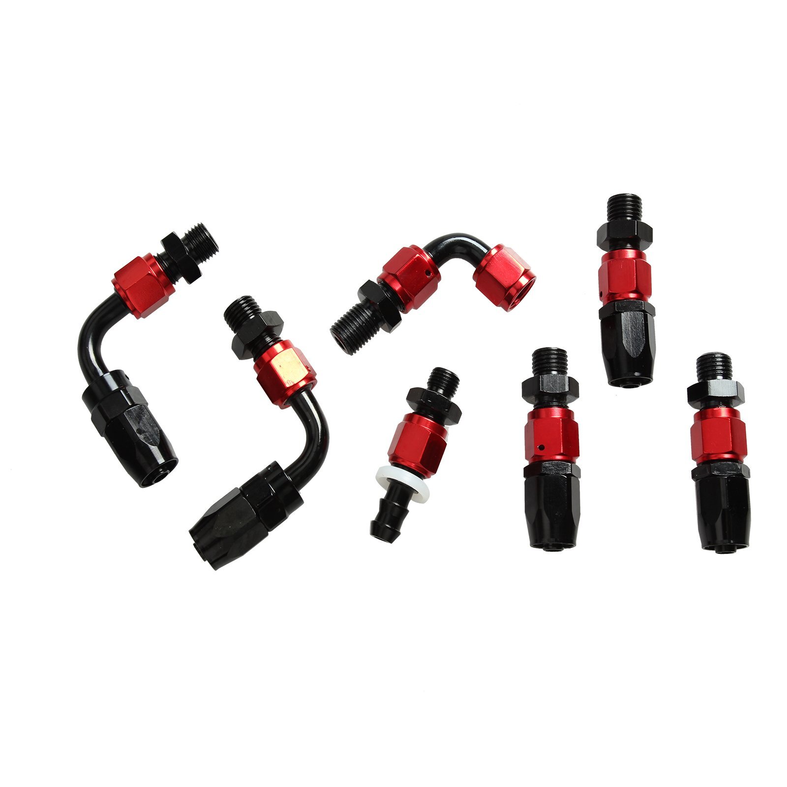 Universal Adjustable Fuel Pressure Regulator Kit 100psi Gauge AN6 Fitting