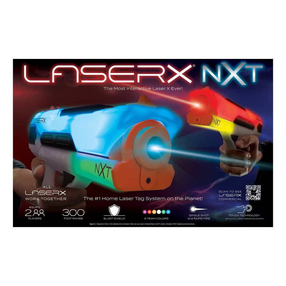 Laser X Max 2 Player 300 Range Toy Blaster