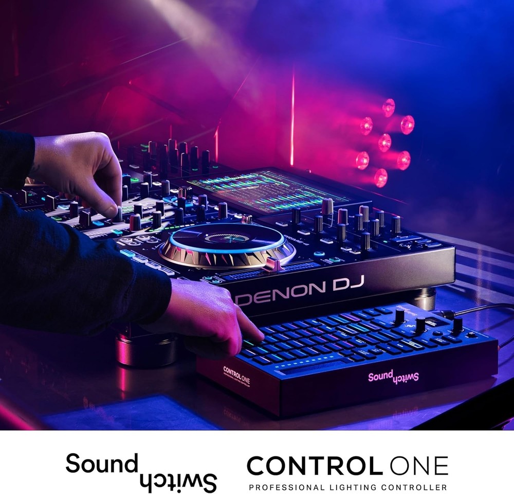 Customizable DMX DJ Lighting Controller with Live Audio Sync & Tactile Control